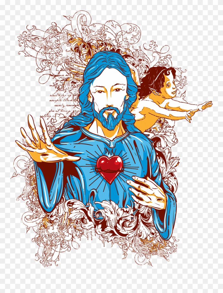 Medieval God Transprent Png - Jesus Illustrator Clipart