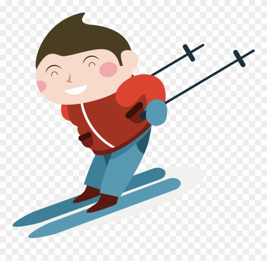 Mickey Mouse Png Clipart Image - Skiing Transparent Png