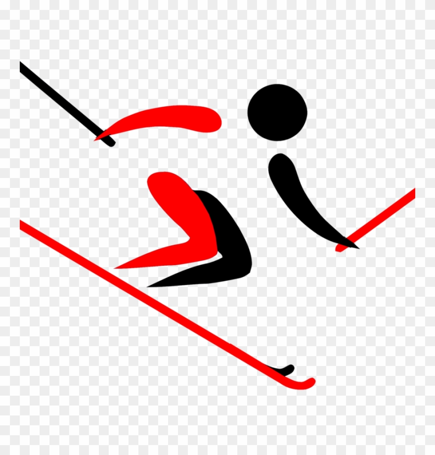 Alpine Skiing Clipart Pyeongchang 2018 Olympic Winter - Skier Clipart - Png Download