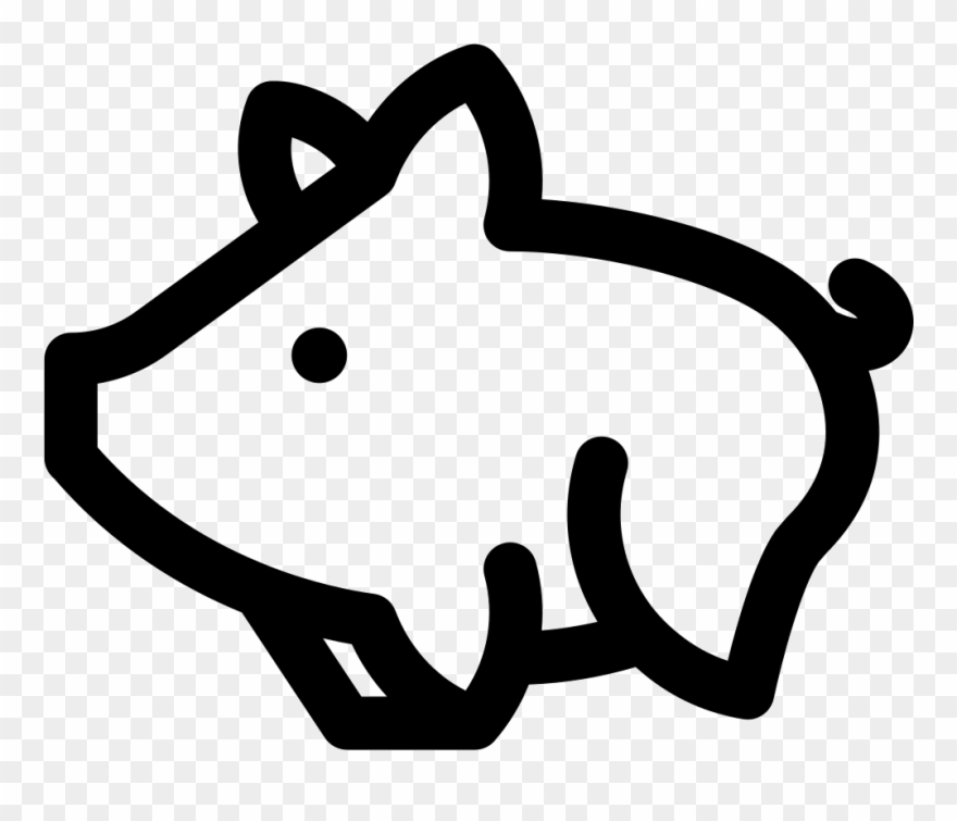 Pig Comments - Minimal Pig Clipart