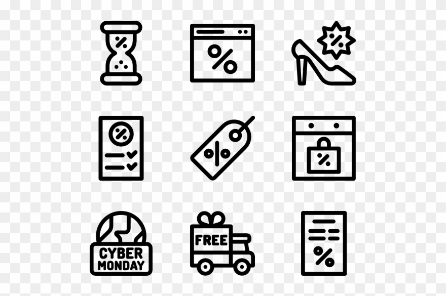 Coupon Icons - School Icons Vector Png Clipart