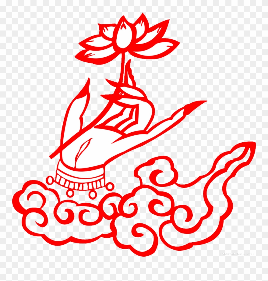 Nelumbo Nucifera Buddhas Holding - Sacred Lotus Clipart