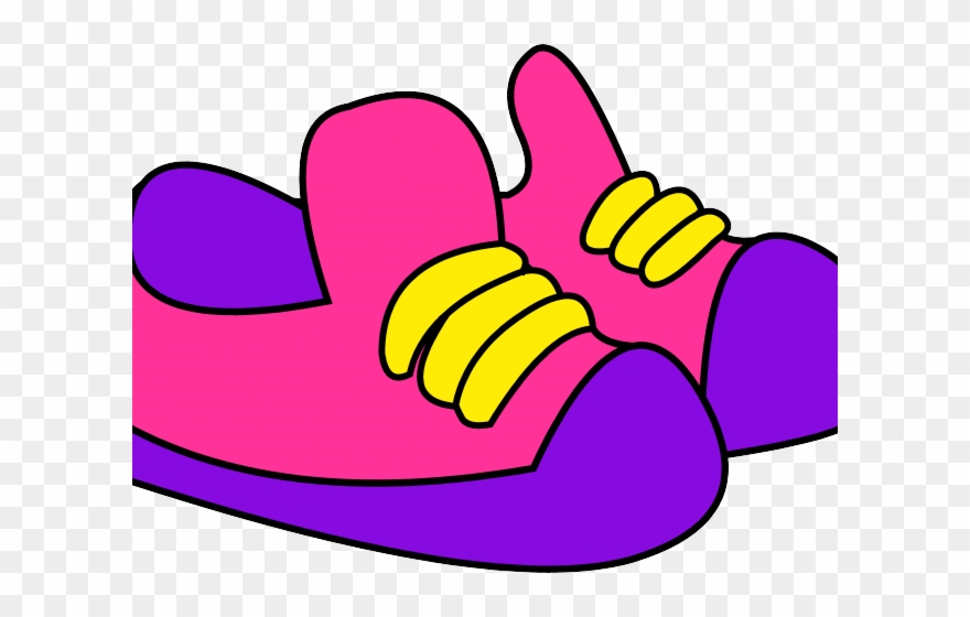Sneakers Clipart Free Running Shoe - Simple Sneaker Clip Art - Png Download