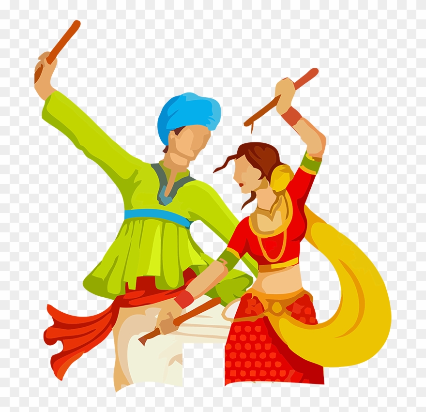 India Clipart Tradition - Gujarati Garba - Png Download