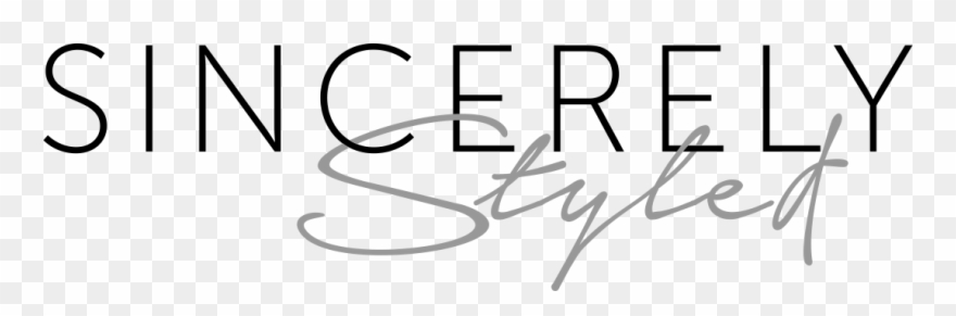 Sincerely Styled Sincerely Styled - Calligraphy Clipart