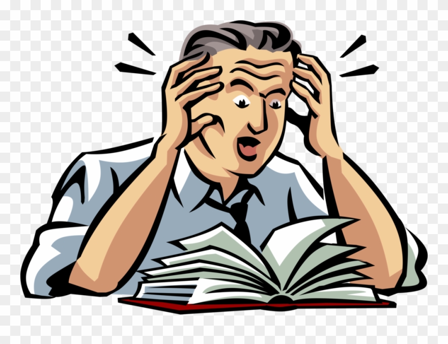 Vector Illustration Of Highly Distressed Businessman - Coping With Stress Gif Clipart