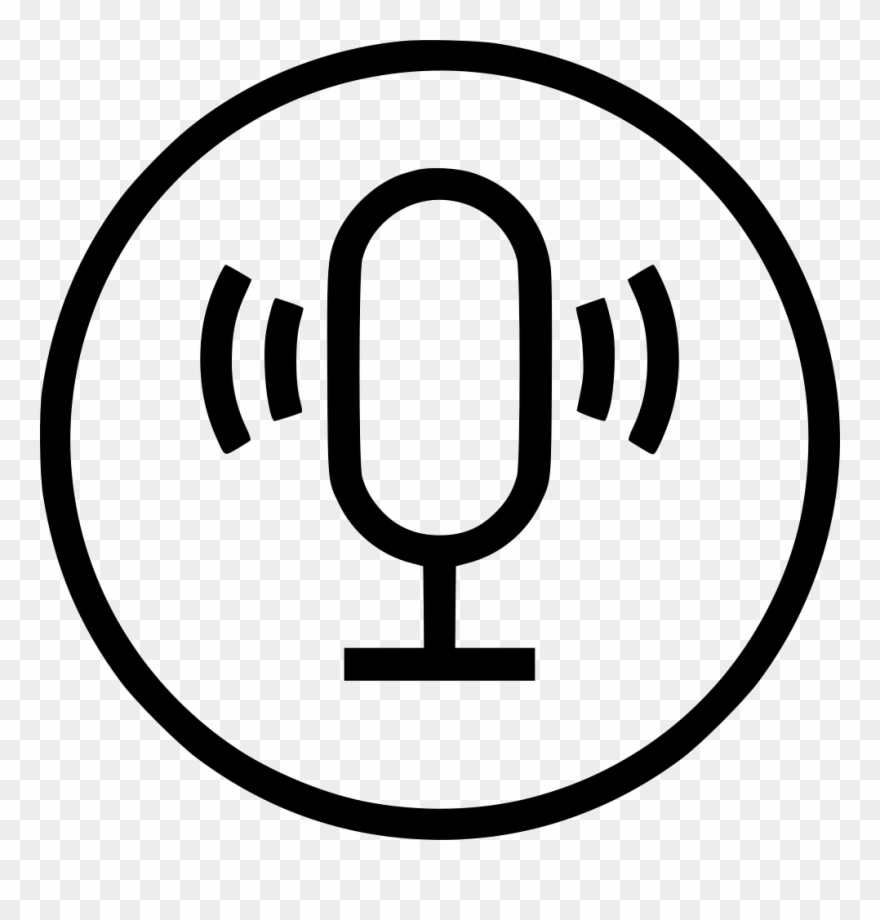 Recording Speech Recognization Voice Recorder Input - Speech Recognition Icon Clipart