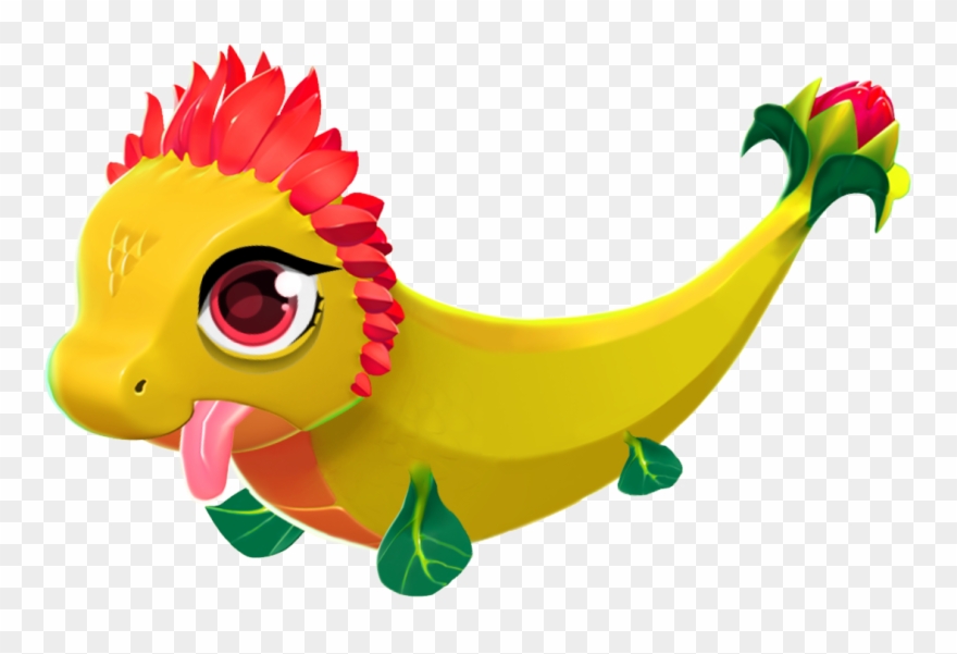 Redflower Dragon Baby - Dragon Mania Legends Dragones Bebes Roka Clipart