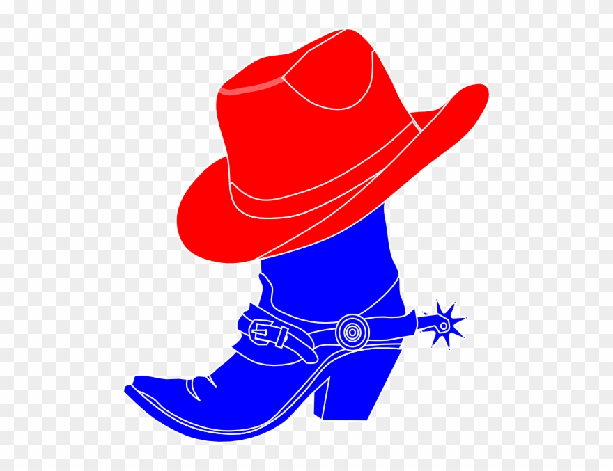 Cowboy Boots With Gear Clipart