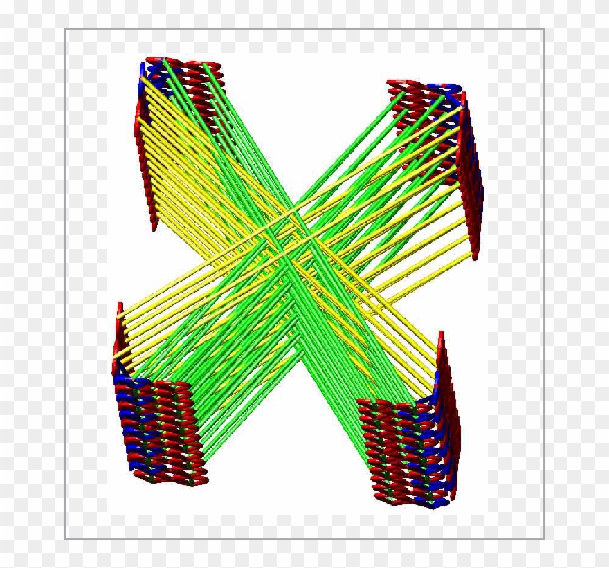 Spatial Warp-knitted Fabric With Vertical Channels Clipart