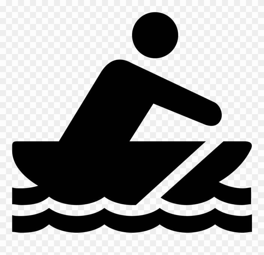 And In Other Vector Formats - Hombre Remando Png Clipart