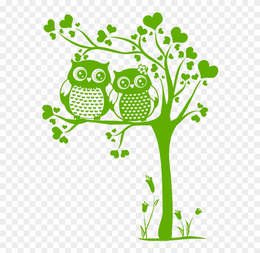 Vinilos Decorativos Buhos Mivinilodecorativo Clip Art - Arboles Tumblr Para Dibujar - Png Download