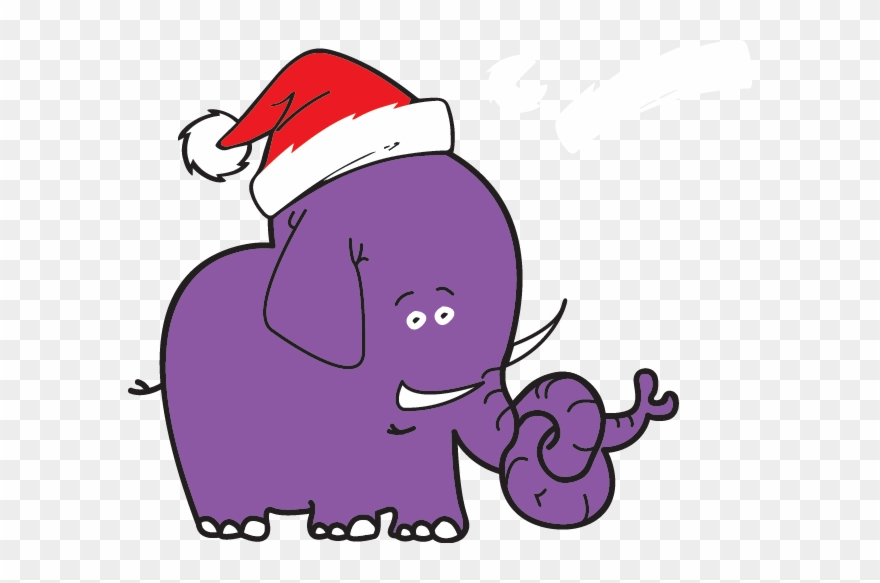 We Wish You A 'nelly' Christmas And A Happy New Year - Nelly Elephants Don T Forget Clipart