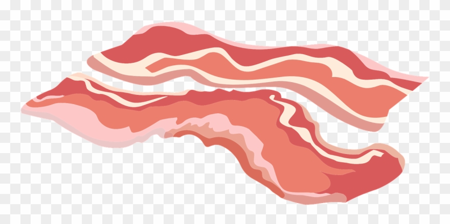 Bacon Strip Clip Art - Png Download