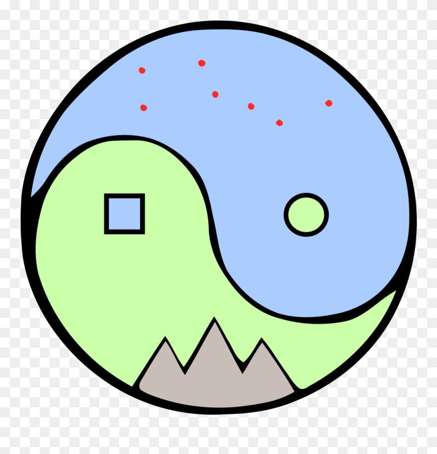 File Yinyang Heaven Squared Earth Circumpolar Seven - Jpeg Clipart