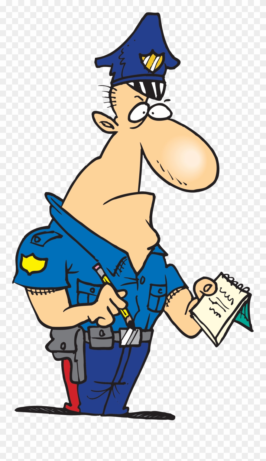 Collection Of Free Fined Download On Ubisafe - Police Officer Writing Report Clipart