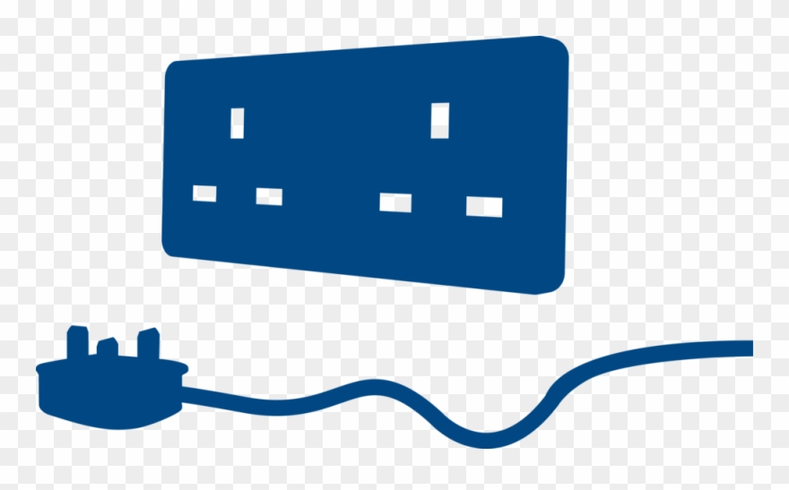 Plug And Socket Heritageblue Clipart