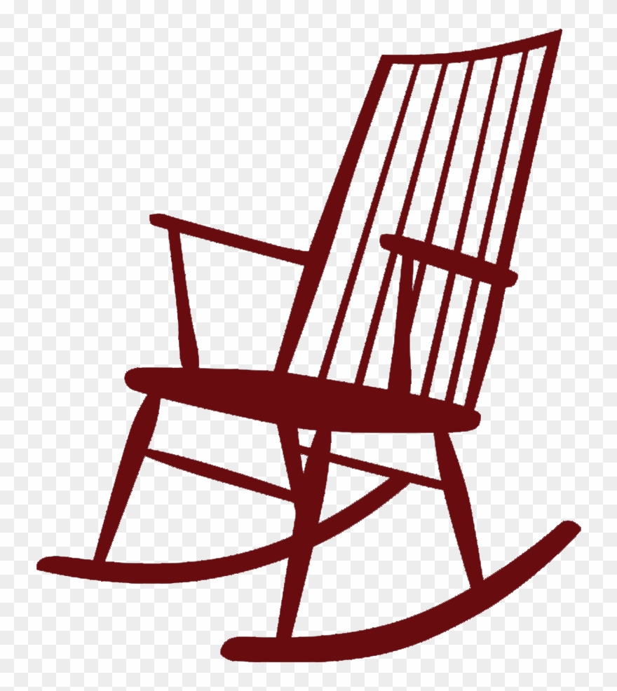 Red Rocking Chair Clipart - Png Download
