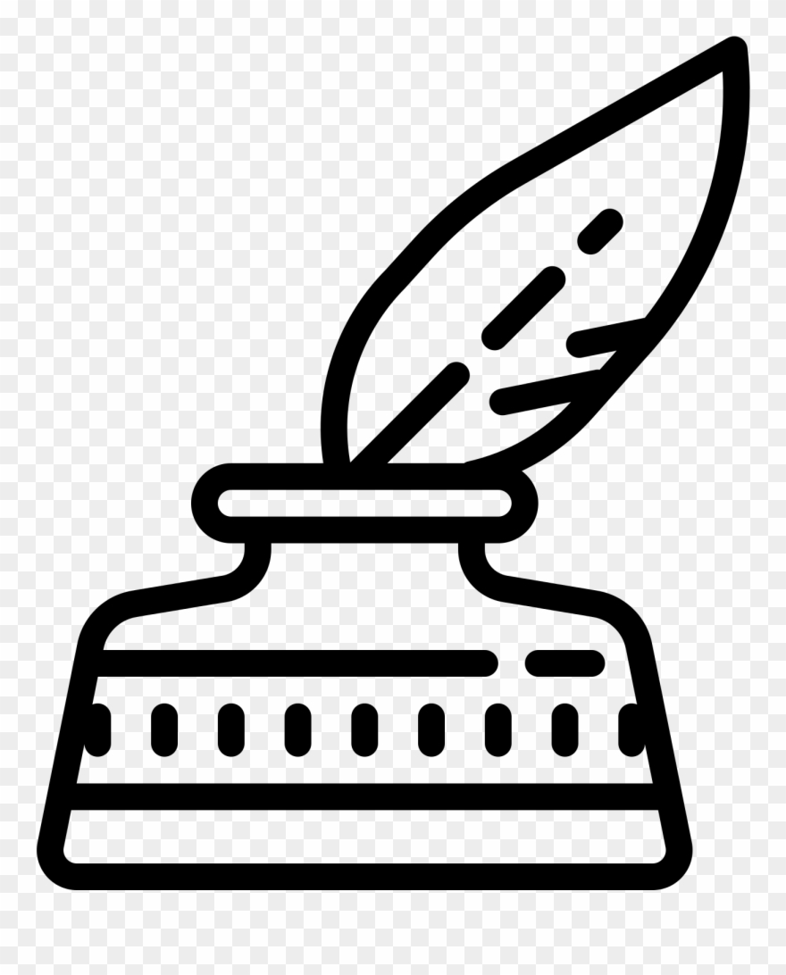 Quill Clipart Medieval - Ink - Png Download