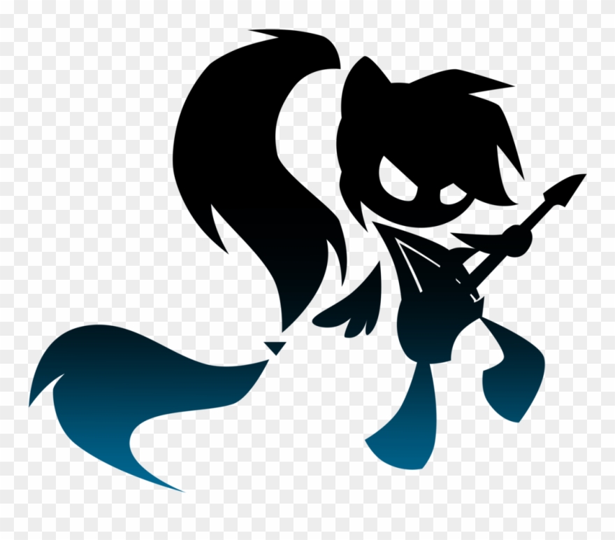 Silhouette Rocker Dash By Oathkeeper21 - Rainbow Rocks Silhouette Clipart