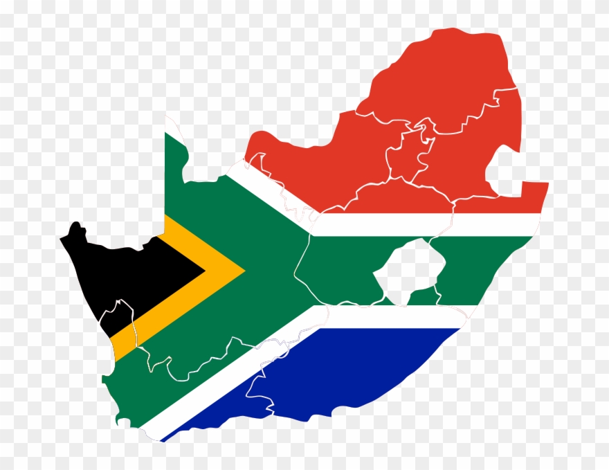 Maps Clipart Old Map - South Africa Map Flag - Png Download