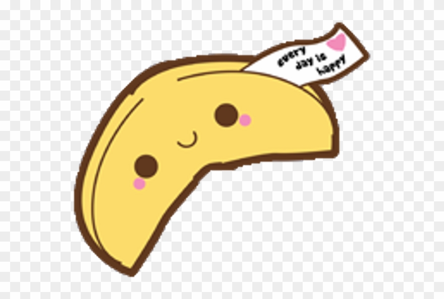 Cute Fortune Fortunecookie Kawaii Food Quotes Quote - Cute Japanese Cartoon Drawings Clipart