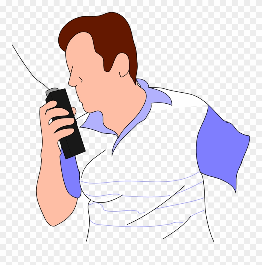 Walkie - Man Walkie Talkie Png Clipart