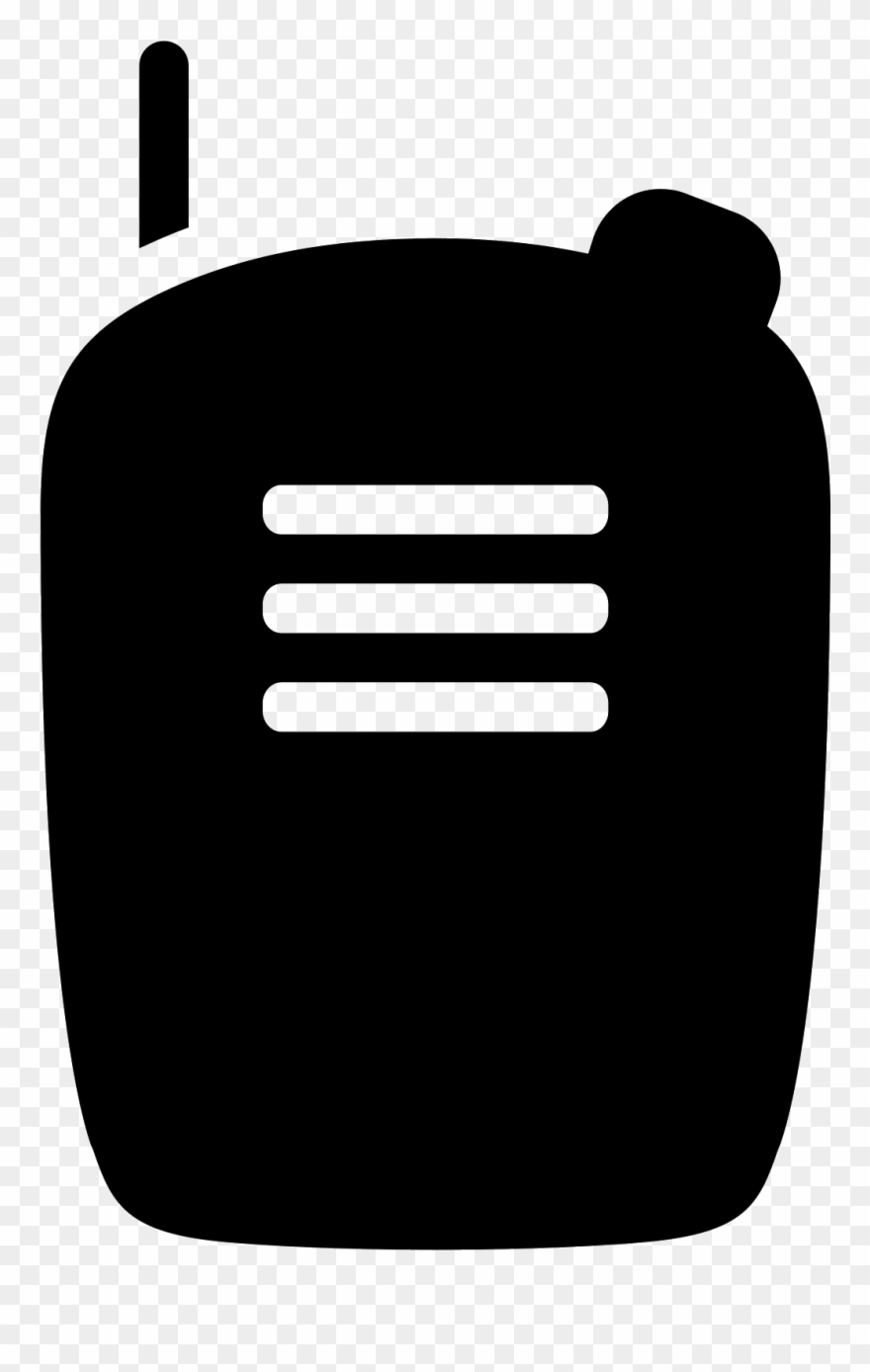 Walkie Talkie Filled Icon - Drawing Clipart