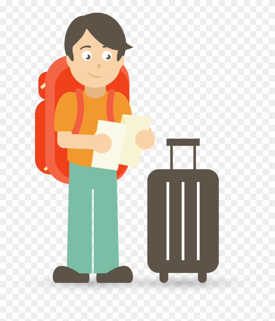 Travel Insurance Clipart Health Service - Traveler Cartoon Png Transparent Png