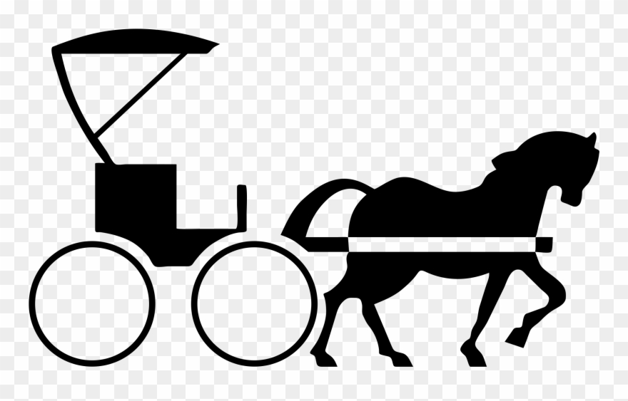 Wagon Vector Wedding Indian Horse Jpg Freeuse Stock - Horse And Buggy Icon Clipart