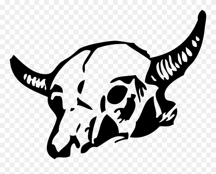Texas Longhorn English Longhorn Download Skull - Dead Animal Clip Art - Png Download