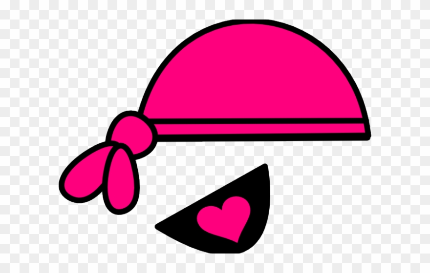 Eye Patch Clipart Pirate Scarf - Pirate Hat Eye Patch Clipart - Png Download