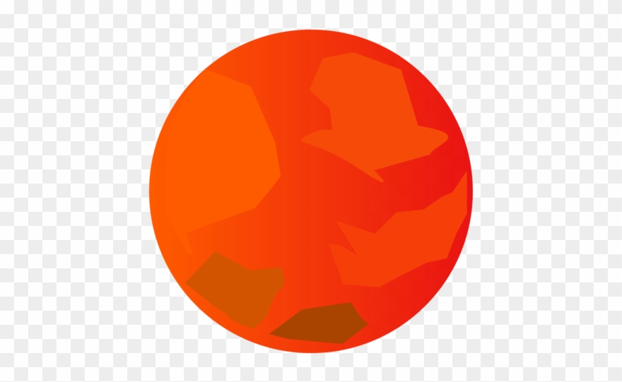 Mars Surface Color Planet Red Mars Mercury - Circle Clipart