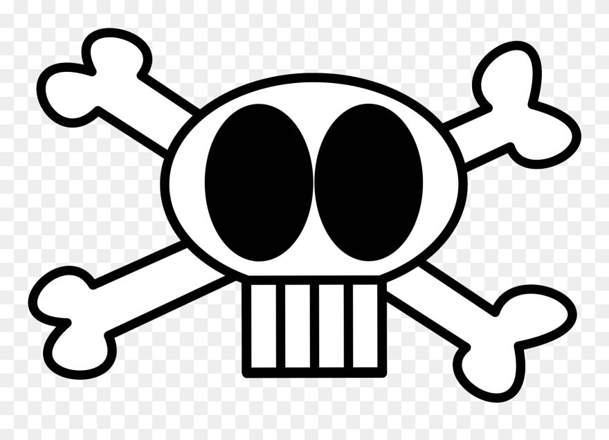 Onlinelabels Clip Art - Skull And Crossbones - Png Download