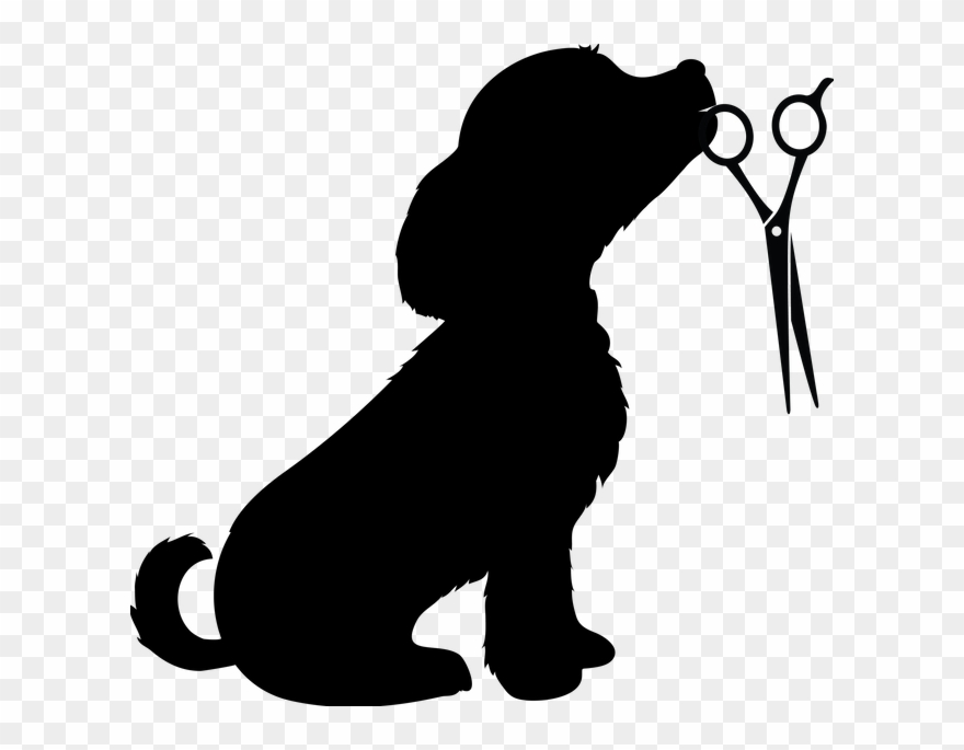 Dog Bandana Clip Art Freeuse Silhouette Of Dog Png Download