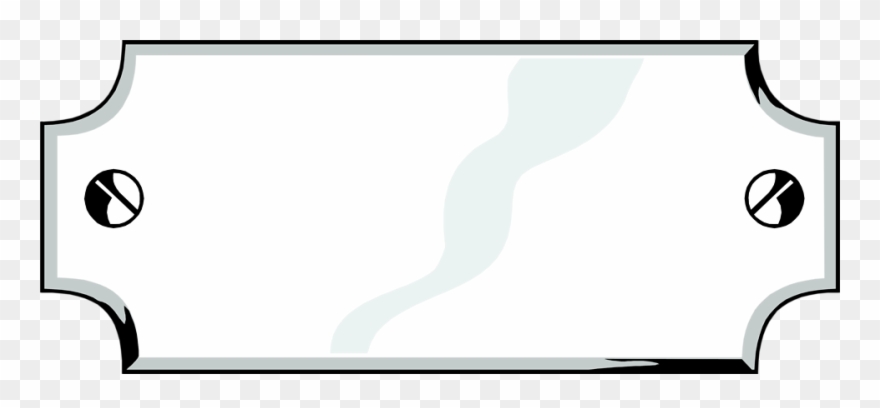 Plaque - Blank Metal Plaque Png Clipart