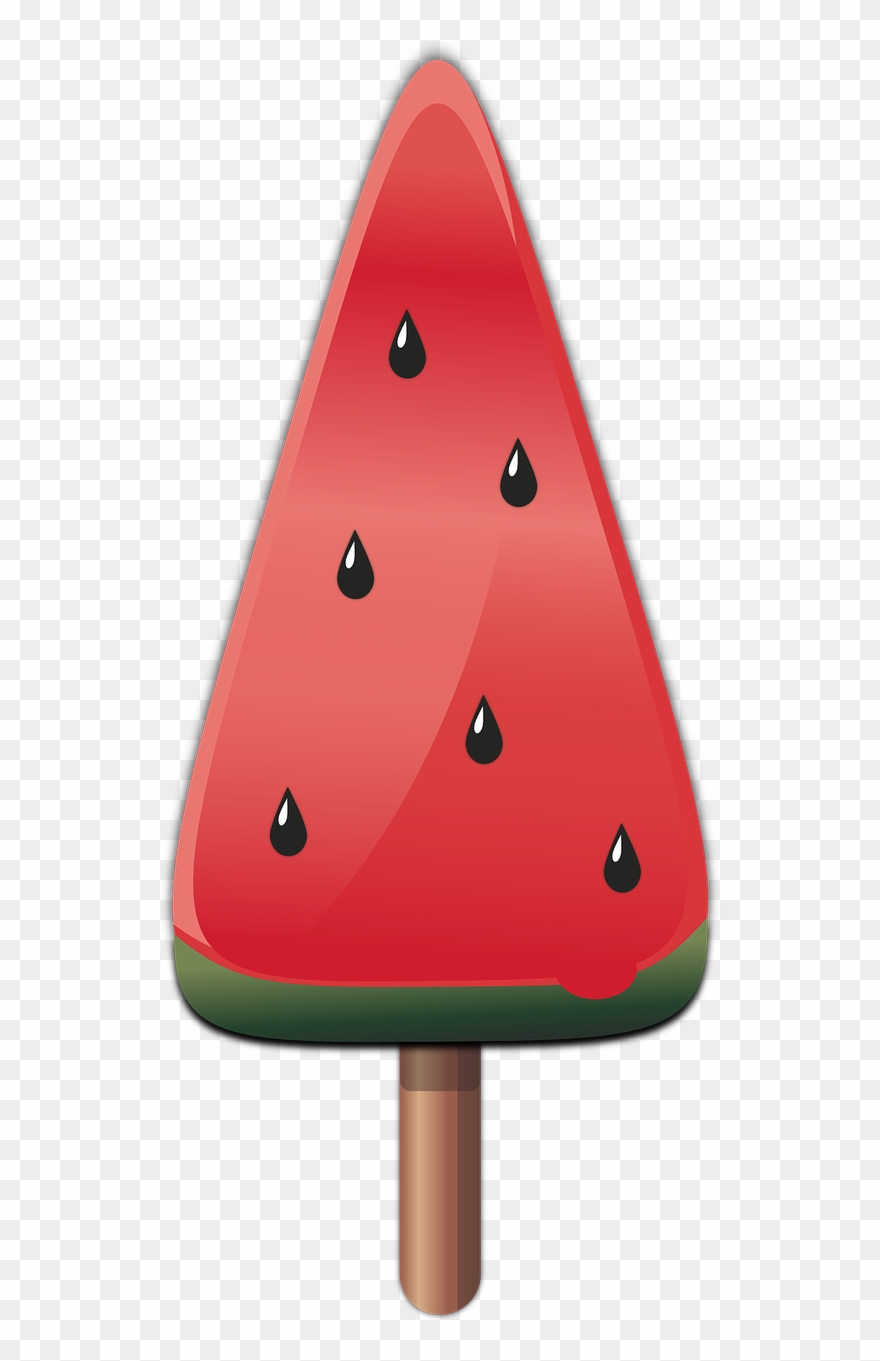 Free Watermelon Popsicle Ice Cream Clip Art - Watermelon Ice Cream Png Transparent Png