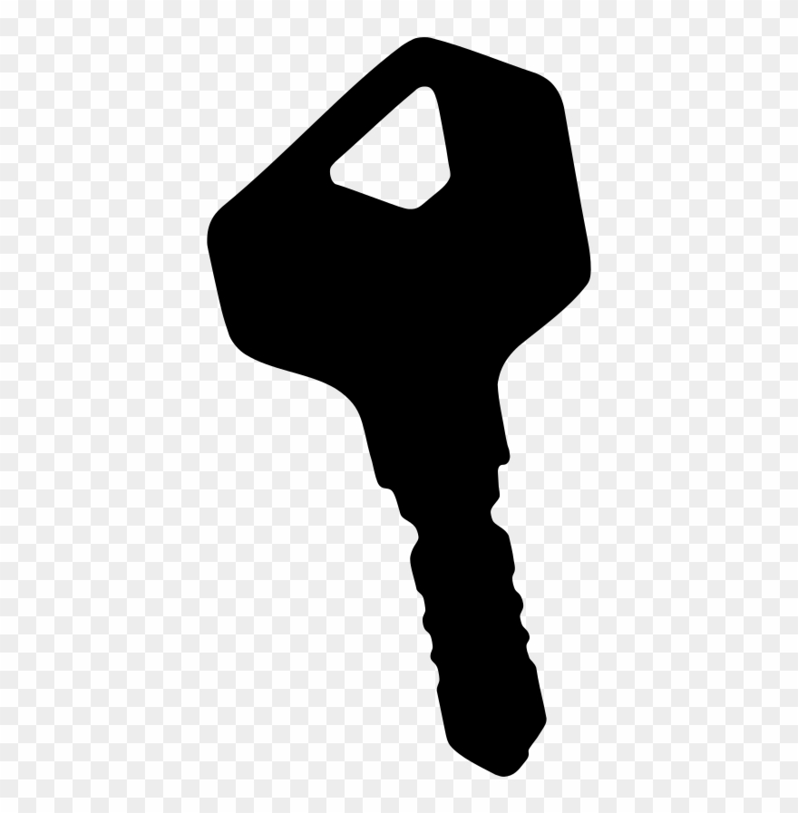 Key Clipart Silhouette - Vector Graphics - Png Download