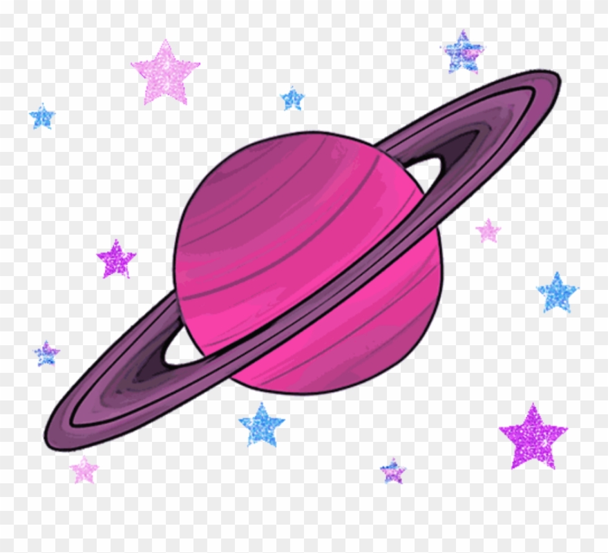 Tumblr Saturn Mars Jupiter Gezegenler Gezegen Planets - Aesthetic Clipart Png Transparent Png
