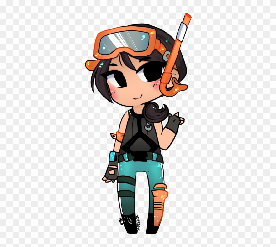Snorkel Drawing Clipart Black And White Stock - Fortnite Snorkel Ops Png Transparent Png