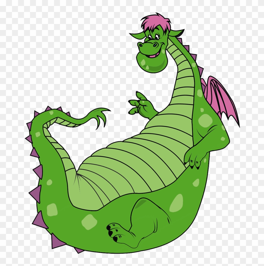 Dragon Image Clip Art - Elliott Le Dragon Png Transparent Png