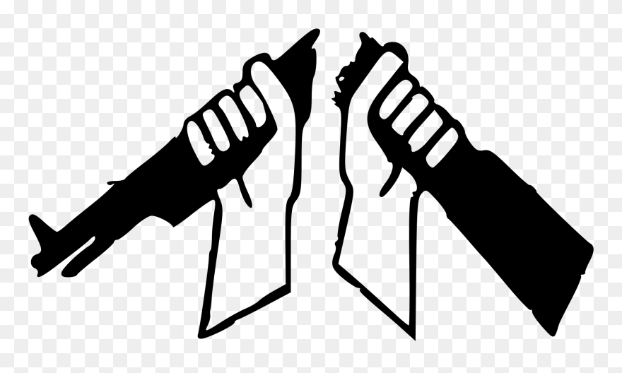 Broken Rifle Peace Symbol Clipart