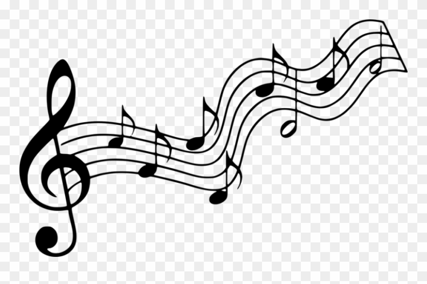 Breathe Slowly And Deeply Inward, Feeling The Cool - Music Note Silhouette Clipart