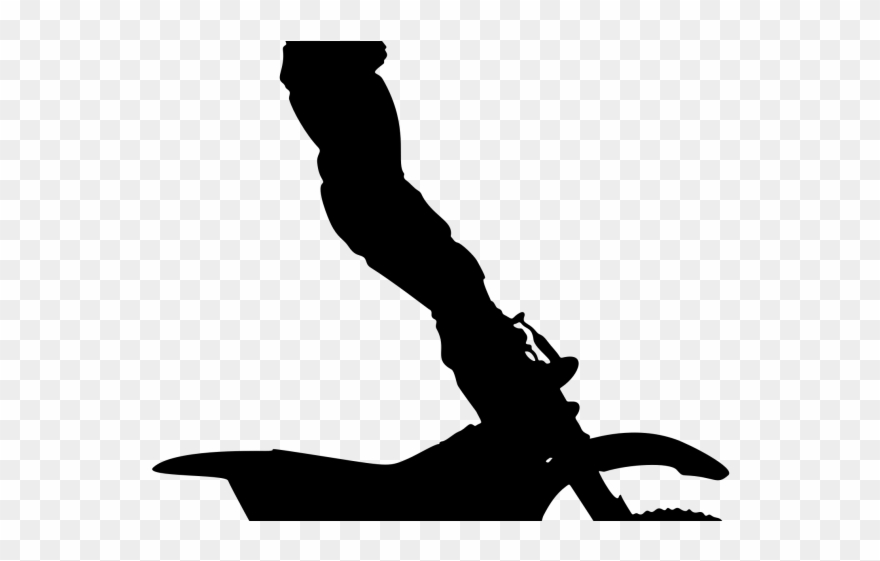 Motocross Clipart Silhouette - Motocross - Png Download