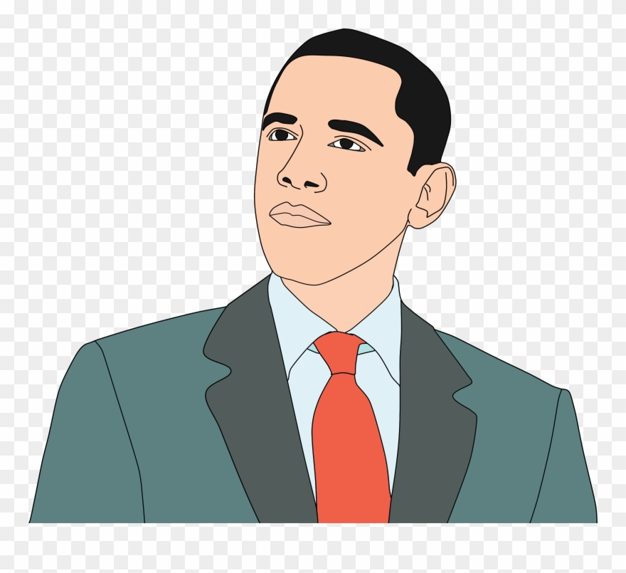 Celebrity Clipart African American - Barack Obama Clipart Png Transparent Png