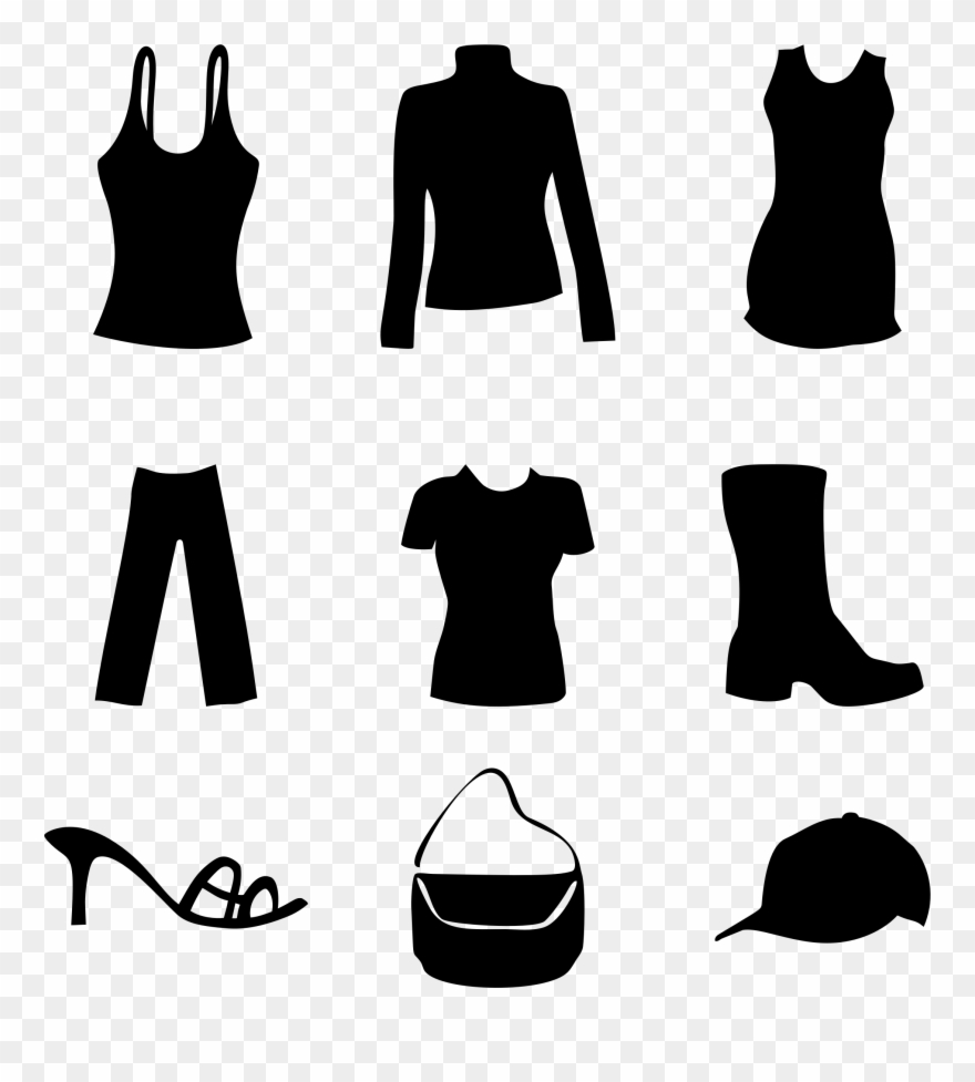 Big Image - Clothes And Shoes Clipart - Png Download