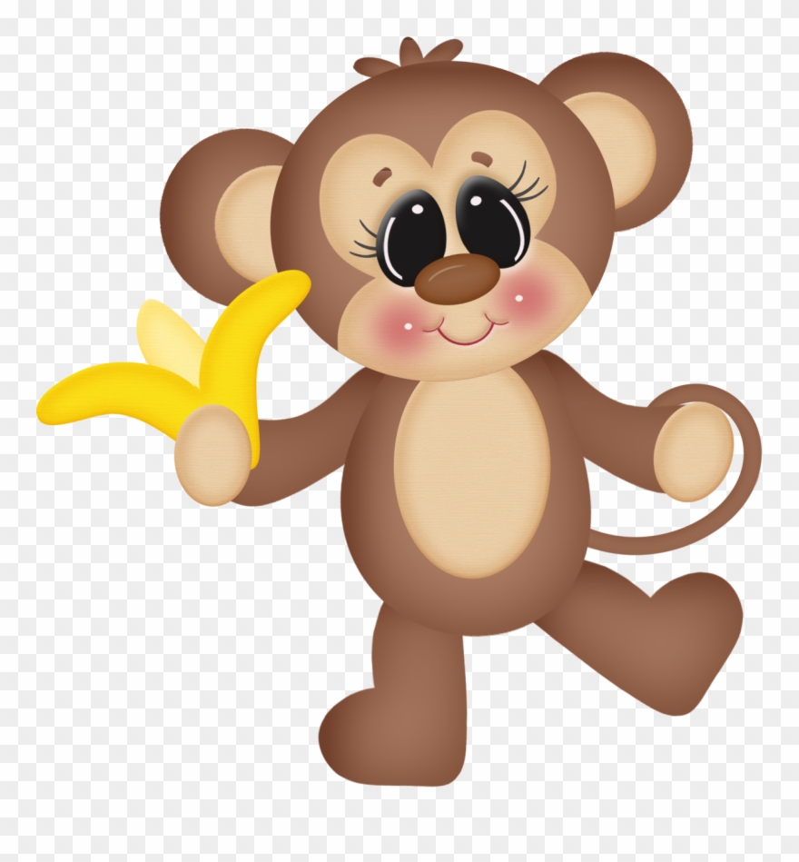 Visit - Macaco Comendo Banana Desenho Clipart