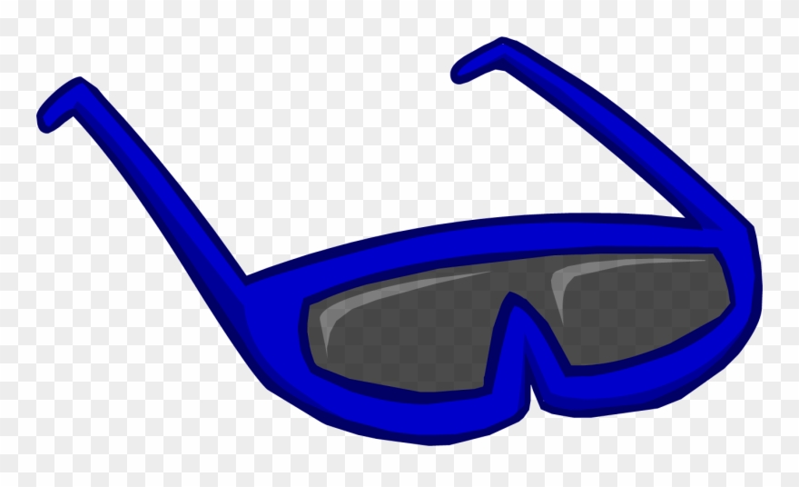 Download Image Free Stock Clip At Clker Com Online - Club Penguin Blue Sunglasses - Png Download