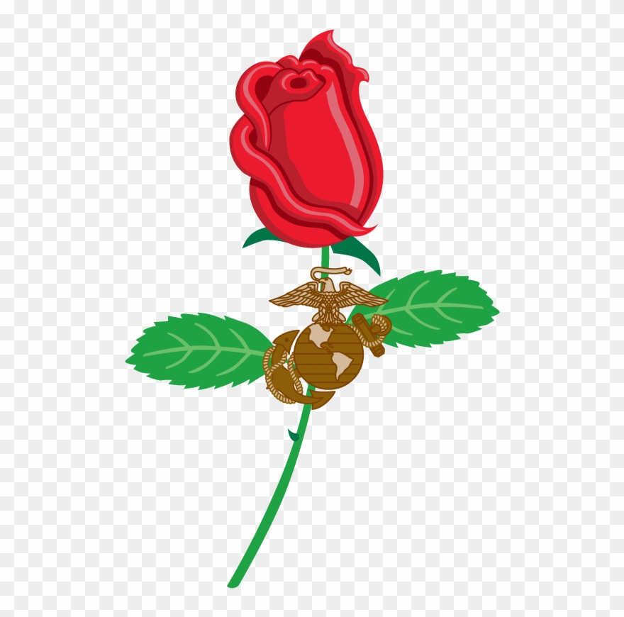 Usmc Wife Rose - Rose Clipart
