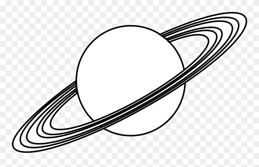 Mars Cliparts Outline - Planets Black And White - Png Download